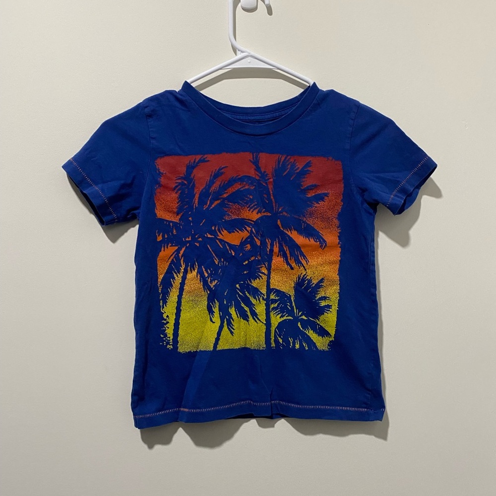 Peek Boy’s  Palm Tree Kids T-Shirt vguc size 6/7